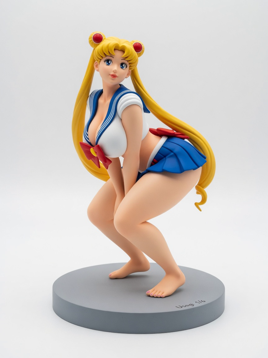 Figura garage kit Usagy Tsukino · estilo Tactica · vanguardia tactica · resina pintada a mano · Garage Kit Studio