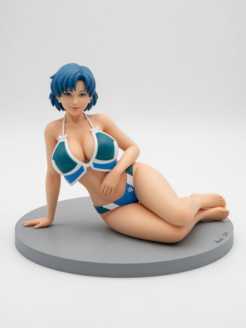 Figura garage kit Ammi Mizuno · estilo Noble · nobleza de pantalla · resina pintada a mano · Garage Kit Studio