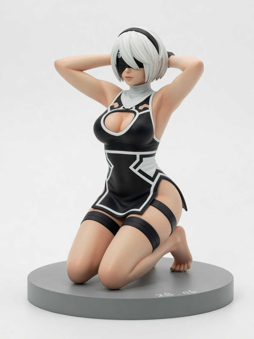 Figura garage kit 2Bh Bloom · estilo Tactica · vanguardia tactica · resina pintada a mano · Garage Kit Studio