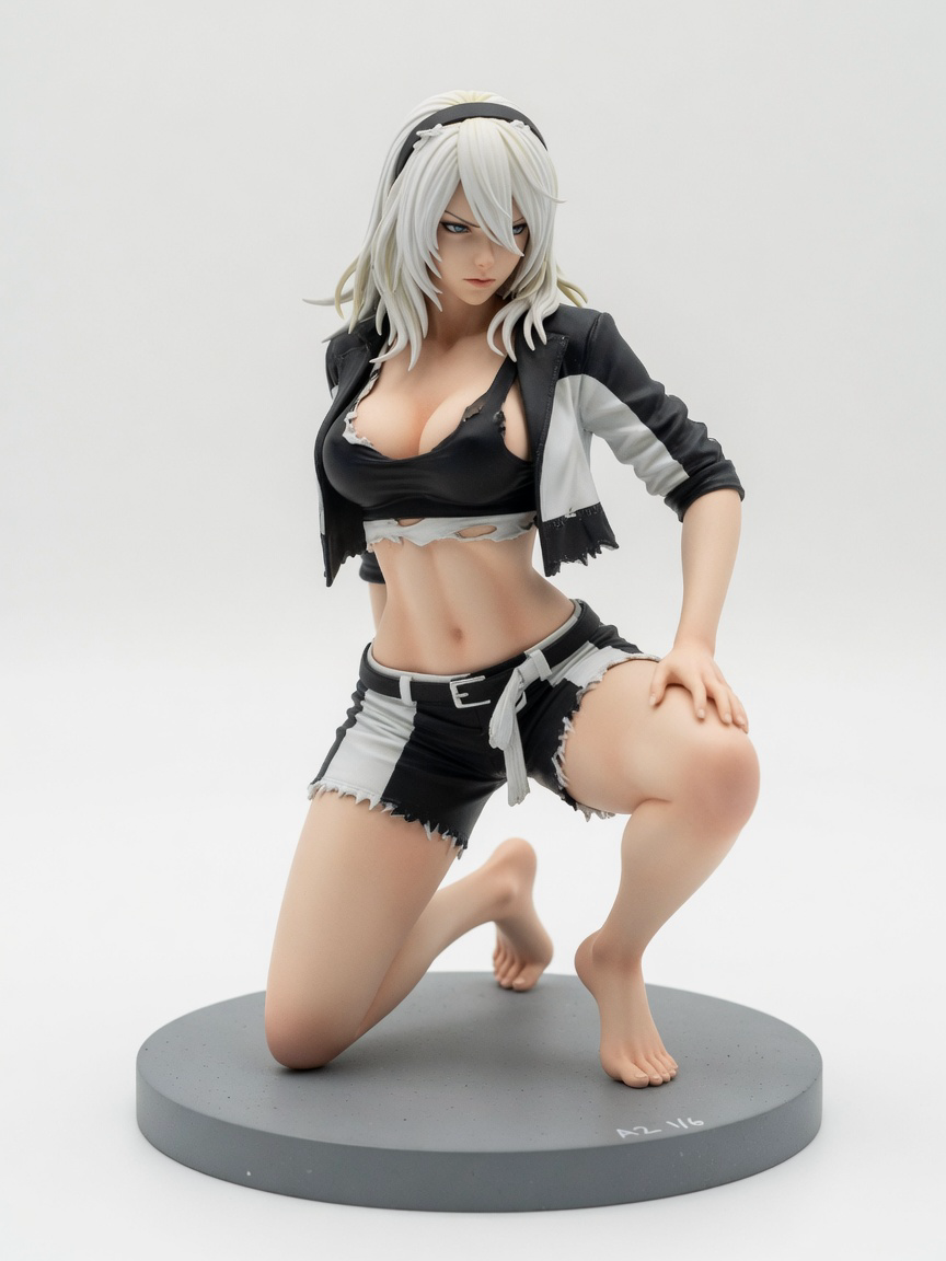 Figura garage kit A2y · estilo Noble · nobleza de pantalla · resina pintada a mano · Garage Kit Studio