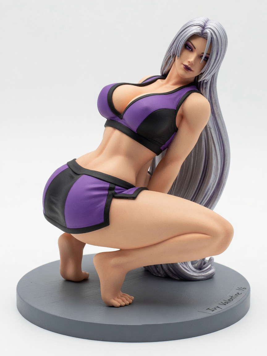 Figura garage kit Ivya Valentine · estilo Mistico · misticismo sereno · resina pintada a mano · Garage Kit Studio