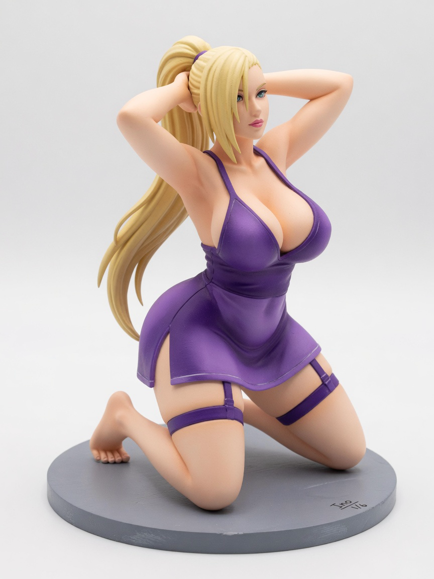 Figura garage kit Eno Yamanaka · estilo Mistico · misticismo sereno · resina pintada a mano · Garage Kit Studio