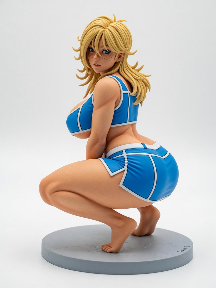 Figura garage kit Launchy · estilo Magia · heroina magica artesanal · resina pintada a mano · Garage Kit Studio