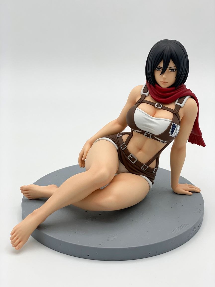 Figura garage kit Mikasae Ackerman · estilo Atelier · idol de atelier adulto · resina pintada a mano · Garage Kit Studio