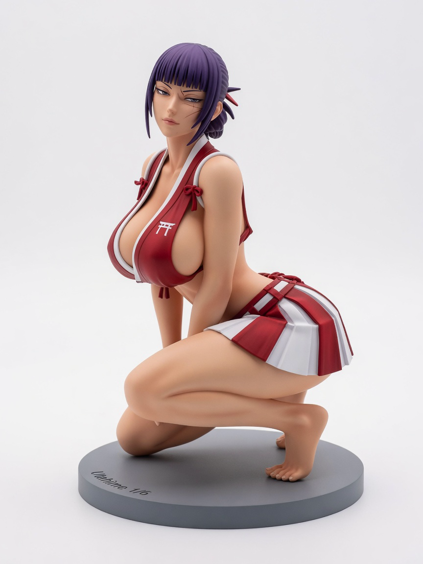 Figura garage kit Utehime · estilo Mistico · misticismo sereno · resina pintada a mano · Garage Kit Studio