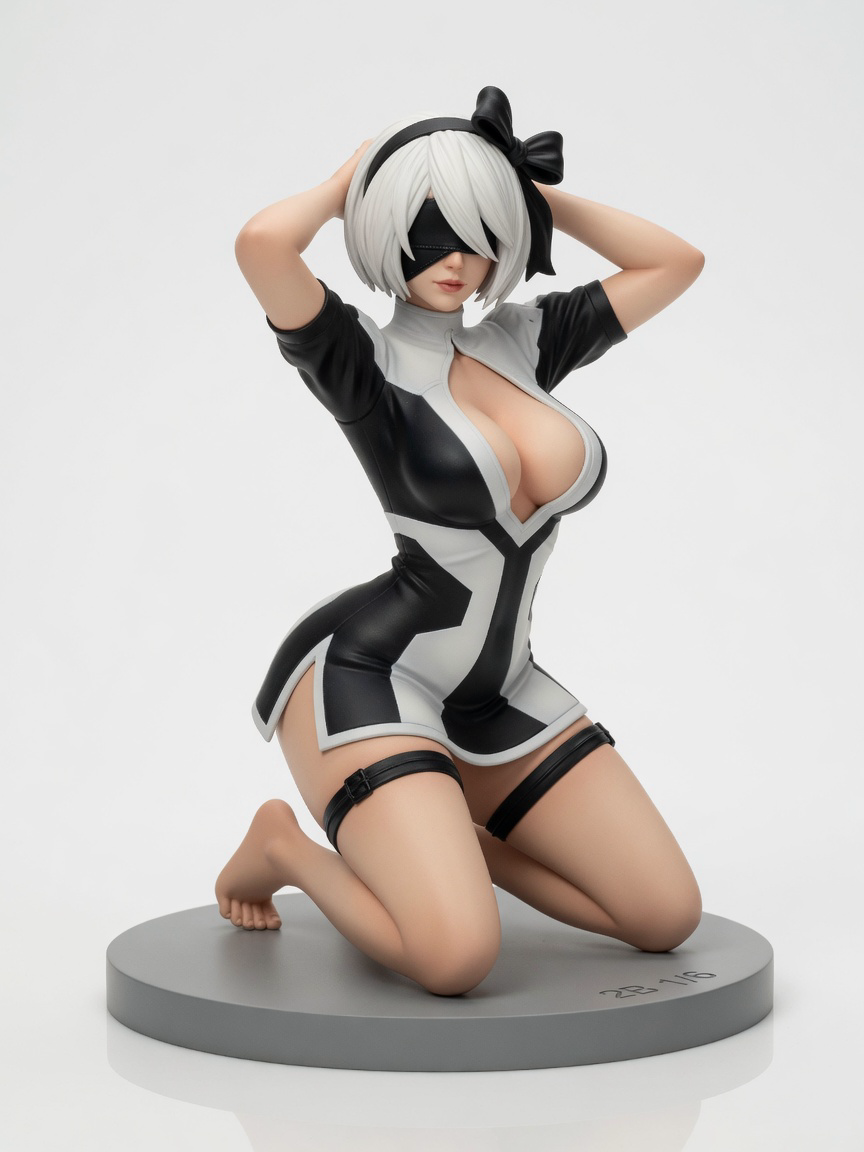 Figura garage kit 2Be Dress · estilo Mistico · misticismo sereno · resina pintada a mano · Garage Kit Studio