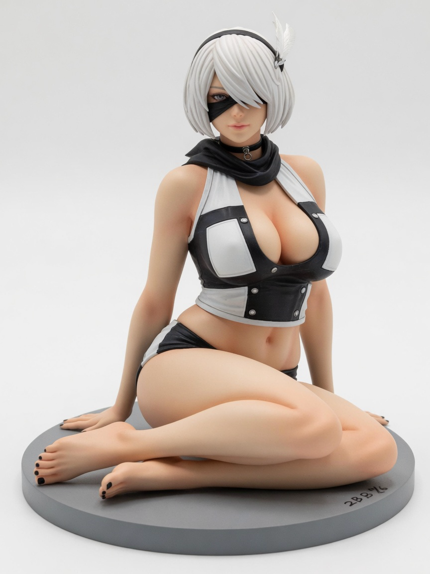 Figura garage kit 2Be Alt Dress · estilo Dojo · energia marcial · resina pintada a mano · Garage Kit Studio