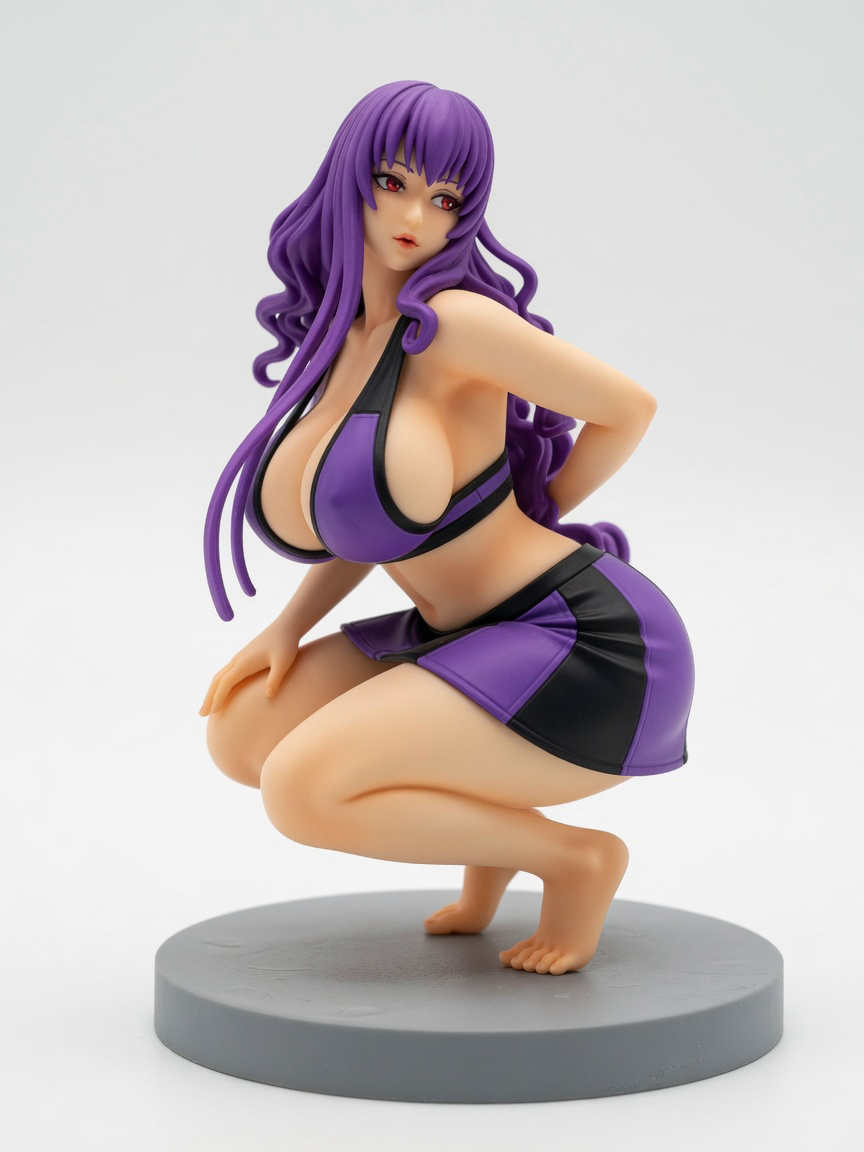 Figura garage kit Riderh Medusa · estilo Brillo · companion luminoso · resina pintada a mano · Garage Kit Studio