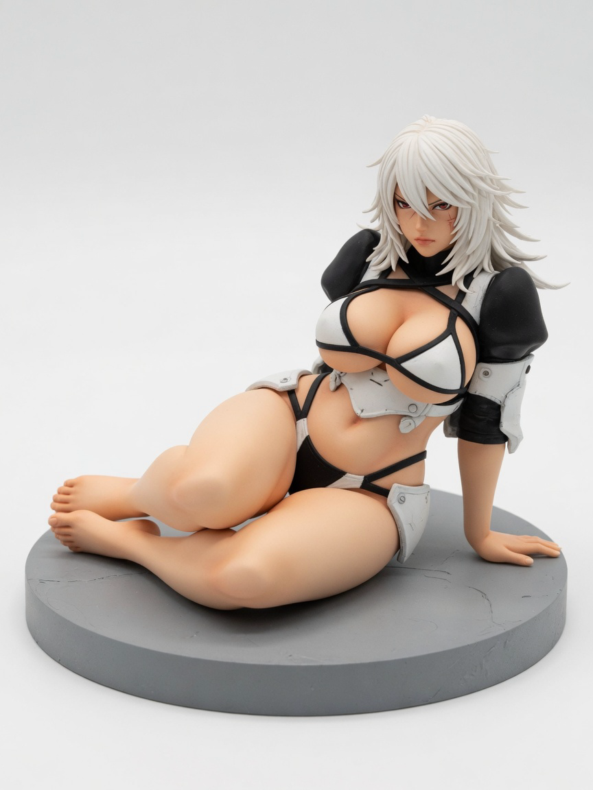 Figura garage kit A2a · estilo Cyber · cyber resina · resina pintada a mano · Garage Kit Studio